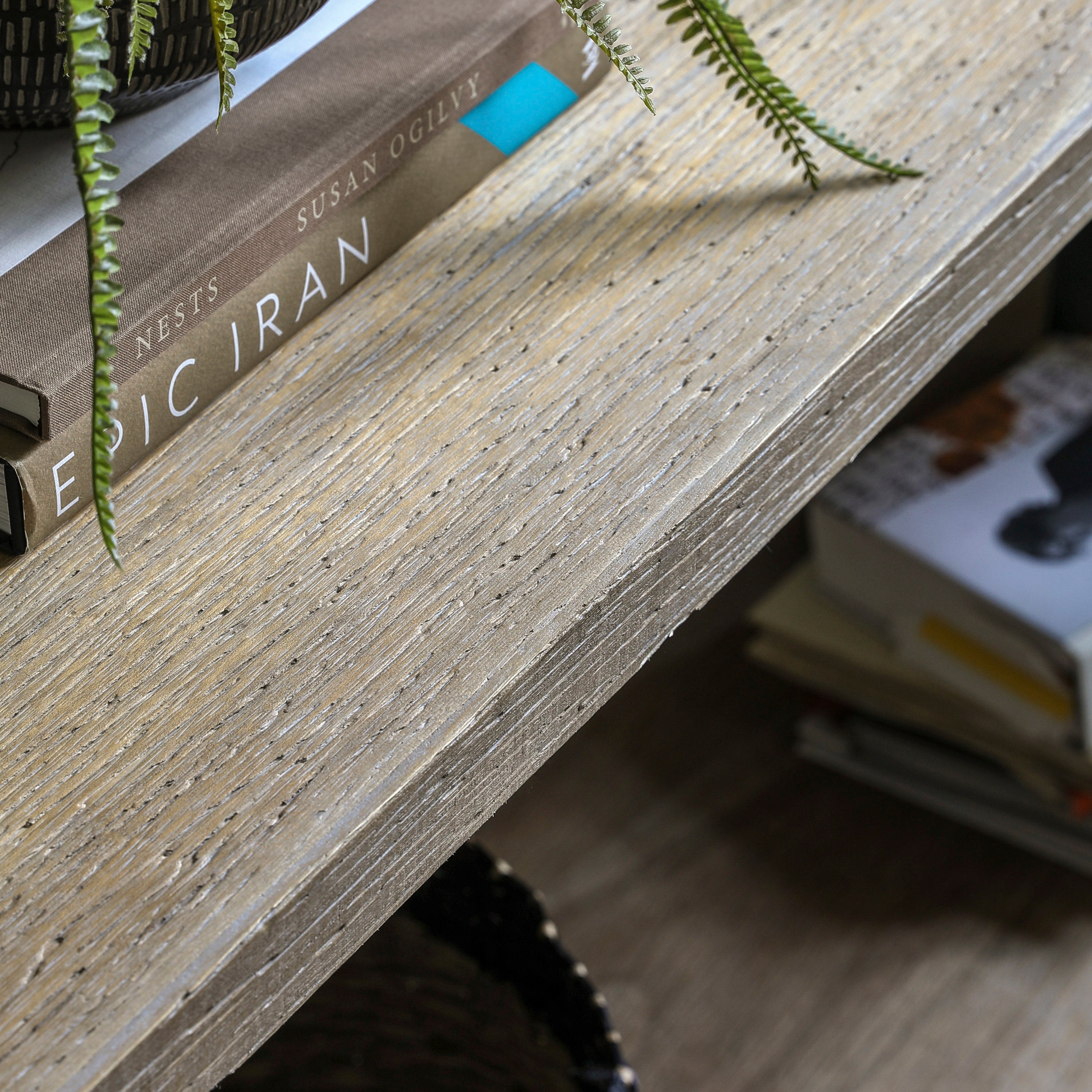Jins Natural Wood Console Table